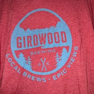 Red Girdwood brewing Company T-shirt. Size XXL